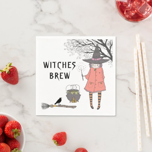 Witches Brew Spooky Witch Servet (Insitu)