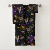 Witches Brew Tea en Cottcore Pattern Bad Handdoek (Insitu)