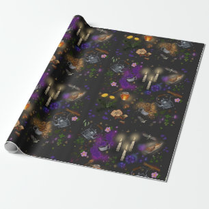 Witches Brew Tea en Cottcore Pattern Cadeaupapier