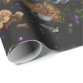 Witches Brew Tea en Cottcore Pattern Cadeaupapier (Rol Hoek)