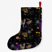 Witches Brew Tea en Cottcore Pattern Kleine Kerstsok (Achterkant)