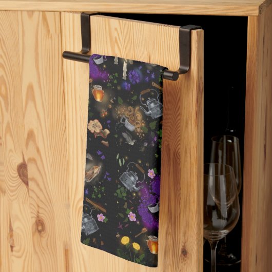 Witches Brew Tea en Cottcore Pattern Theedoek (Derde Gevouwen)