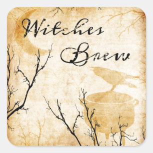 Witches Brew Vierkante Sticker