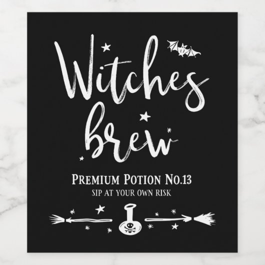 Witches Brew Wijn Etiket (Enkel label)