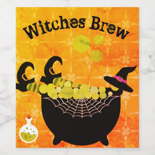 Witches Brew Wijn Etiket (Enkel label)