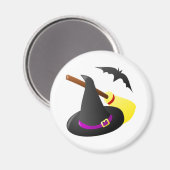 Witches Broom en Pet Magneet (Voorkant / Achterkant)