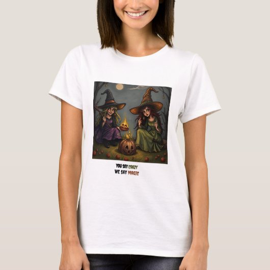 Witches by the Campfire T-shirt (Voorkant)
