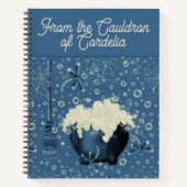 Witches Caldron Blue Recipe Notitieboek (Voorkant)