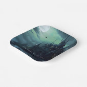 Witches Castle Halloween Papieren Bordje (Gebogen)