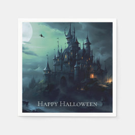 Witches Castle Halloween Servet