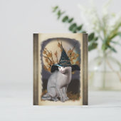 Witches Cat Briefkaart (Staand voorkant)