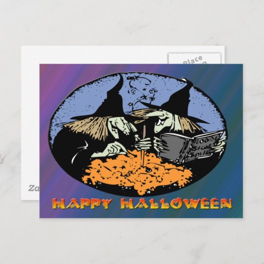 Witches Cauldron Briefkaart (Voorkant / Achterkant)