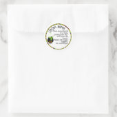 WITCHES CAULDRON HALLOWEEN Cacaombommen Ronde Sticker (Tas)