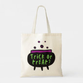 Witches Cauldron Halloween Trick or treat Canvas t Tote Bag (Achterkant)