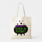 Witches Cauldron Halloween Trick or treat Glitter Tote Bag (Achterkant)