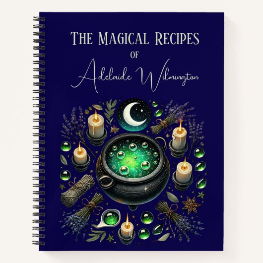 Witches' Cauldron Recipes Personalized Notitieboek (Voorkant)