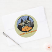 Witches Cauldron Ronde Sticker (Envelop)