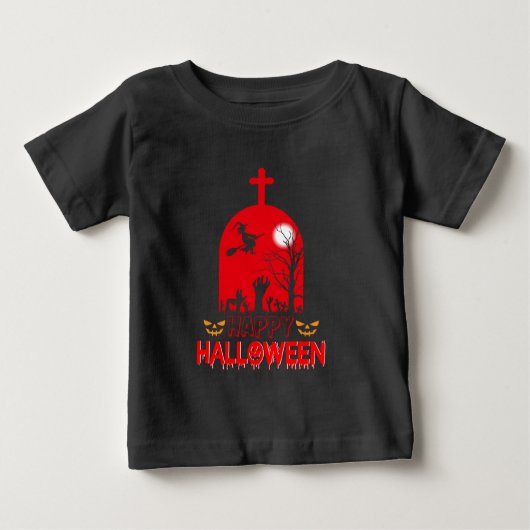 Witches Cemetery Baby T-Shirt (Voorkant)