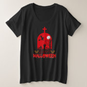 Witches Cemetery Grote Maat T-shirt (Design voorkant)