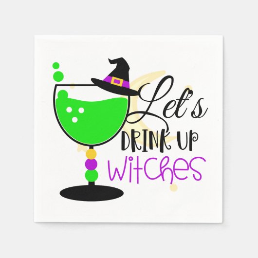 Witches Cocktail Potion Servet (Voorkant)