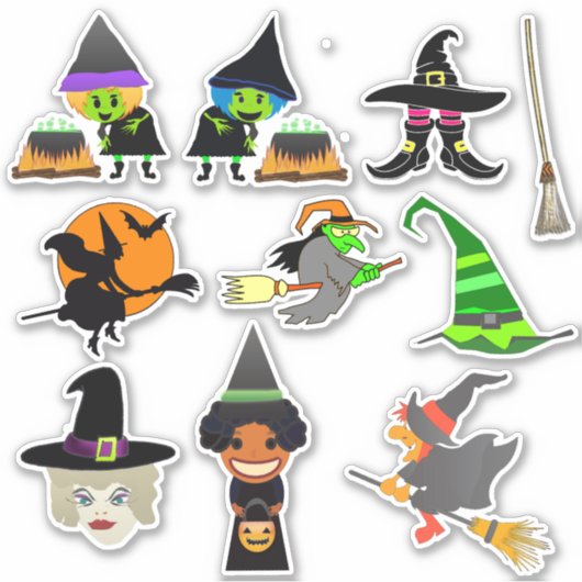 Witches Decal Sticker Sheets (Voorkant)