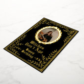 Witches dony age birthday card custom folie uitnodiging (Gedraaid)