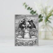 Witches en de duivel briefkaart (Staand voorkant)