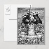 Witches en de duivel briefkaart (Voorkant / Achterkant)