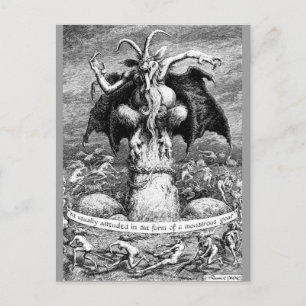 Witches en de duivel briefkaart