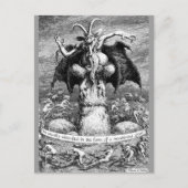 Witches en de duivel briefkaart (Voorkant)