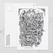 Witches en duivels, door Brian Benson Flat Kaart (Voorkant / Achterkant)