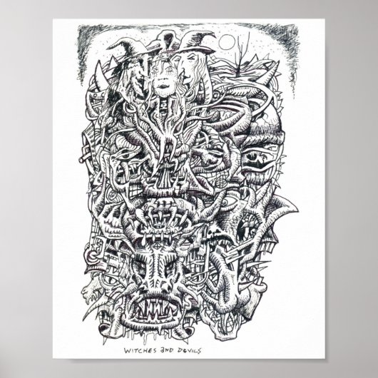 Witches en duivels poster (Voorkant)