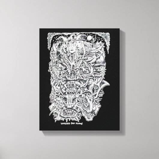 Witches en duivels, van Brian Benson. Canvas Afdruk (Voorkant)