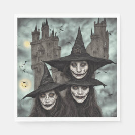 Witches en kasten - papierluiers servet