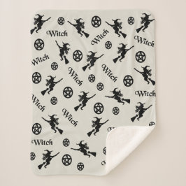 Witches en patrijzen sherpa deken