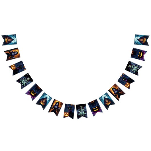Witches en Warlocks Halloween Party Vlaggetjes (Alle)
