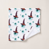 Witches Eye Halloween Pattern Bad Handdoek (Wasdoekje)