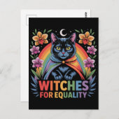 Witches For Equality Feminist Briefkaart (Voorkant / Achterkant)