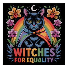 Witches For Equality Feminist Perfect Poster