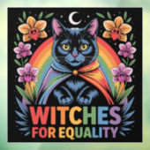Witches For Equality Feminist Raamsticker (Vel 3)