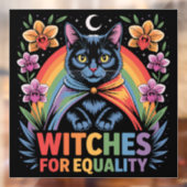 Witches For Equality Feminist Raamsticker (Vel 2)