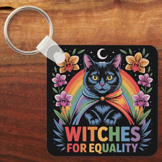 Witches For Equality Feminist Sleutelhanger (Voorkant)