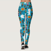 Witches, geesten, Mummies Halloween Pattern Leggings (Achterkant)