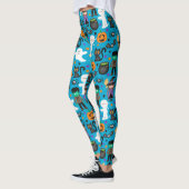 Witches, geesten, Mummies Halloween Pattern Leggings (Links)