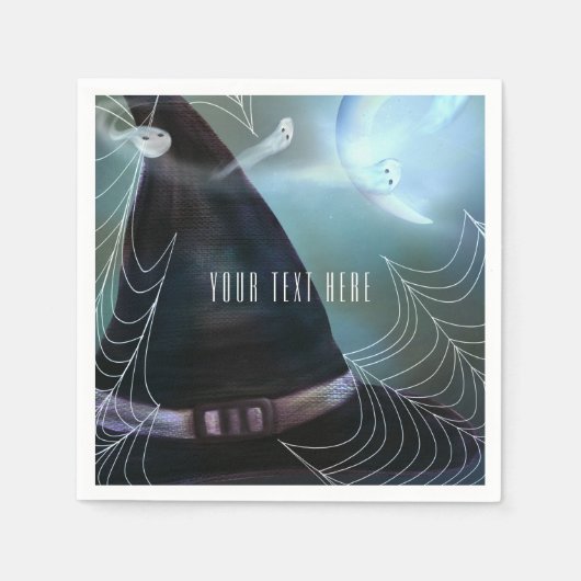 Witches Ghosty Night Halloween Party Napkins Servet (Voorkant)