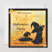 Witches Halloween Enchanting Cocktail Witch Party Kaart (Voorkant)