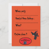 Witches Halloween Party Uitnodiging originele kuns (Achterkant)