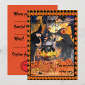 Witches Halloween Party Uitnodiging originele kuns (Voorkant / Achterkant)