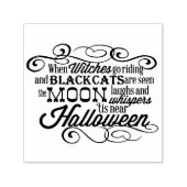 Witches Halloween Rhyme Zelfinktende Stempel (Design)