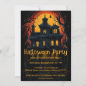 Witches Haunted House Halloween Party Uitnodiging (Voorkant)